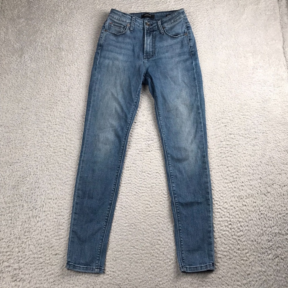 Haala Whitney Skinny Jeans Womens 27 (26x28) Blue High Rise Slim Denim USA Made